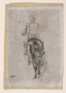 Éperonnant le cheval - Edgar Degas