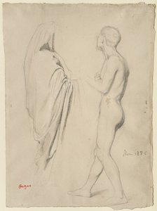 Étude pour "Dante et Virgile", c.1856-57 - Edgar Degas