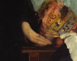 La Famille Bellelli (détail des mains, 1858-67) - Edgar Degas