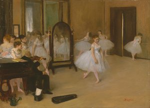 La classe de danse, vers 1870