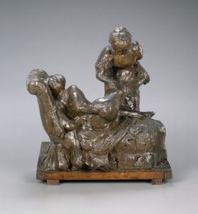 La masseuse, groupe - Edgar Degas