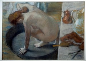 La baignoire au pastel - Edgar Degas