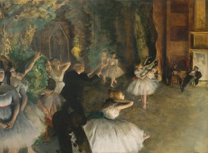 La Répétition du ballet sur scène