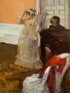 La Répétition de la Chanson (détail) - Edgar Degas