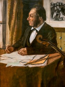 Le violoncelliste Louis-Marie Pilet (détail) - Edgar Degas