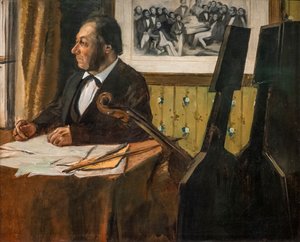Le violoncelliste Louis-Marie Pilet - Edgar Degas