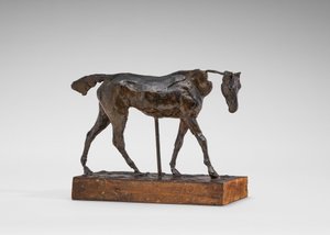 Cheval pur-sang marchant, partie du cou manquante - Edgar Degas