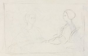 Deux femmes assises (verso)