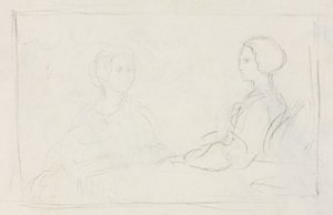 Deux femmes assises (verso)