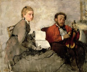 Violoniste et jeune femme - Edgar Degas