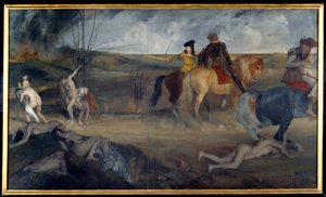 Scène de guerre au Moyen Âge