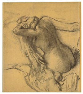 Femme séchant ses cheveux, c.1890-95
