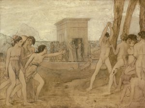 Les jeunes filles spartiates défient les garçons - Edgar Degas