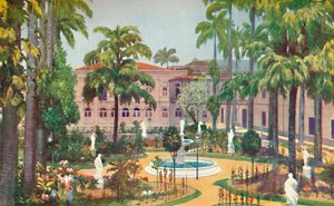 Jardin du Palais Itamaraty - Ministère des Affaires étrangères, 1914 - Edgar L. Pattison