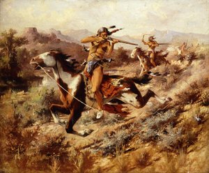 La Poursuite - Edgar Samuel Paxson