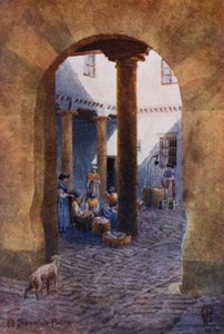 Espagne du Nord : Un patio espagnol - Edgar T. A. Wigram
