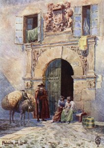 Espagne du Nord : León, Une ancienne porte de palais - Edgar T. A. Wigram