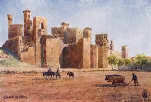 Espagne du Nord : Olite, le château - Edgar T. A. Wigram