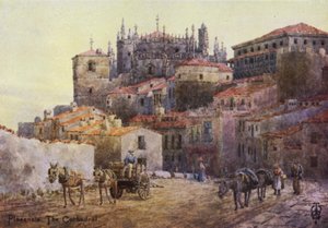 Espagne du Nord : Plasencia, les remparts et la cathédrale - Edgar T. A. Wigram