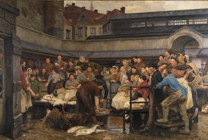 Le Vieux Marché aux Poissons à Anvers en 1882