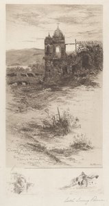 Mission Carmel (avant restauration) - Edith Loring Peirce Getchell, after William Keith