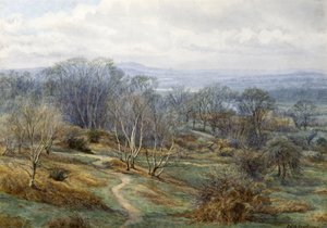 Hampstead Heath regardant vers Harrow on the Hill, vers 1880