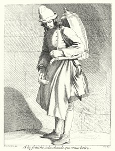 Froid ou Chaud, Qui Veut Boire (gravure) - Edmé (after) Bouchardon