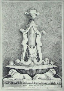 La Fontaine des Grâces, gravée par Huquier