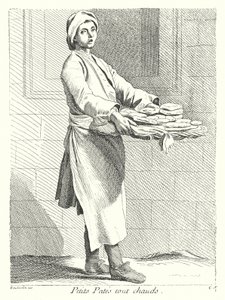 Vendeur de pâtisseries (gravure)