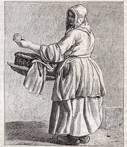 La marchande de pommes cuites (gravure)