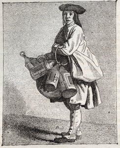 Le marchand de lanternes (gravure) - Edmé Bouchardon