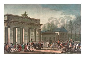 Entrée des Français à Berlin, 27 octobre 1806, vers 1850 - Edme Bovinet