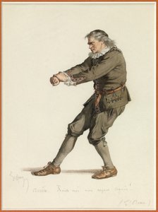 Portrait de Harpagon, vers 1870 (aquarelle)