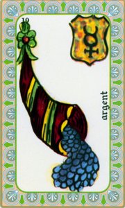 tarot par magus Belline dessiné par Edmond Billaudot vers 1845 et donné au voyant Belline pour réédition : carte de l