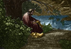 Le philosophe grec Démocrite