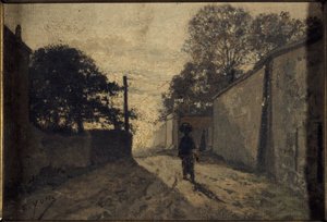 Rue Saint-Vincent à Montmartre, vers 1865