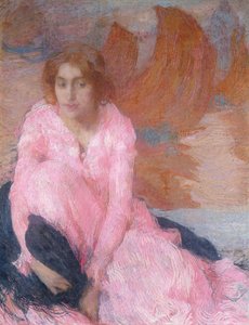 La Robe Rose - Edmond François Aman Jean