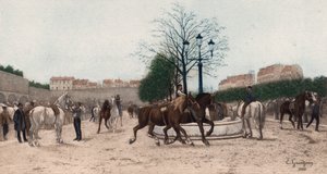 Marché aux chevaux à Paris