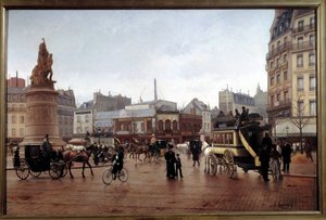 Vue de la Place Clichy en 1896 - Edmond Georges Grandjean