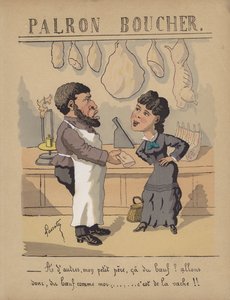 Chez le boucher - Edmond Lavrate