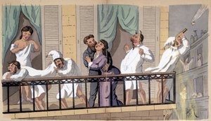 Les nuits sont si chaudes ! - caricature sociale par Lavrate - Edmond Lavrate