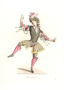 Homme français en costume de ballet - Edmond Lechevallier Chevignard