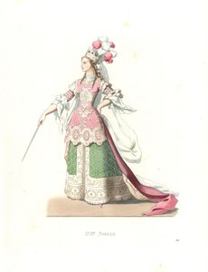Femme française en costume de ballet