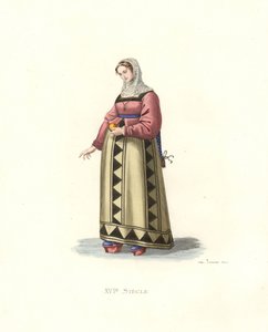 Femme de Burgos, Espagne - Edmond Lechevallier Chevignard
