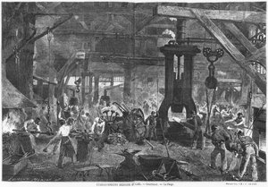 Forge de la Compagnie Derosne et Cail, Grenelle, illustration de 