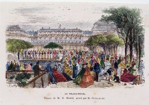 Le Palais Royal - dessin de Morin, vers 1830 - Edmond Morin