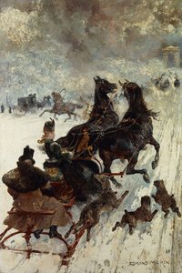 La Course en Luge, 1877 - Edmond Morin