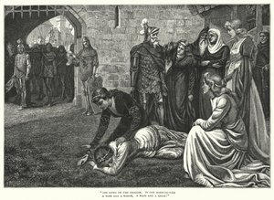 Les Noces de Malahide (gravure) - Edmund Blair (after) Leighton