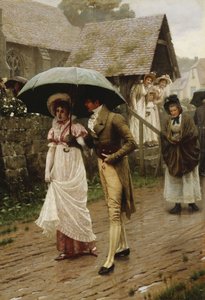 Un dimanche matin pluvieux, 1896 - Edmund Blair Leighton