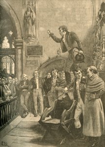 Réunion électorale en Irlande, 1826 vers 1890 - Edmund Blair Leighton